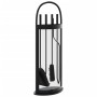 Fireplace tool set 5 pieces steel 23x15x66 cm by , fireplace tools - Ref: Foro24-156379, Price: 47,50 €, Discount: %