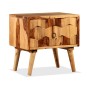 Mesita de noche con 1 cajón madera maciza de sheesham de vidaXL, Mesitas de noche - Ref: Foro24-244926, Precio: 90,47 €, Desc...