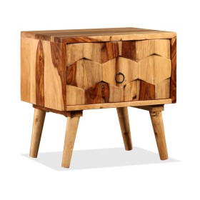 Bedside table with 1 drawer solid sheesham wood by vidaXL, Nightstands - Ref: Foro24-244926, Price: 90,47 €, Discount: %