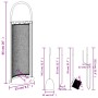 Fireplace tool set 5 pieces steel 23x15x66 cm by , fireplace tools - Ref: Foro24-156379, Price: 47,50 €, Discount: %