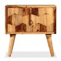 Mesita de noche con 1 cajón madera maciza de sheesham de vidaXL, Mesitas de noche - Ref: Foro24-244926, Precio: 90,47 €, Desc...