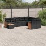 Garden sofa set 10 pieces with black synthetic rattan cushions by , Garden sets - Ref: Foro24-3227994, Price: 616,34 €, Disco...