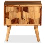 Mesita de noche con 1 cajón madera maciza de sheesham de vidaXL, Mesitas de noche - Ref: Foro24-244926, Precio: 90,47 €, Desc...