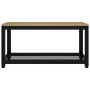 MDF and iron coffee table light brown and black 90x45x45 cm by vidaXL, Coffee table - Ref: Foro24-286081, Price: 64,13 €, Dis...