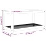 Mesita de centro MDF y hierro marrón claro y negro 90x45x45 cm de vidaXL, Mesas de centro - Ref: Foro24-286081, Precio: 63,80...