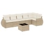 Set sofás de jardín 7 piezas y cojines ratán sintético beige de , Conjuntos de jardín - Ref: Foro24-3221397, Precio: 592,08 €...