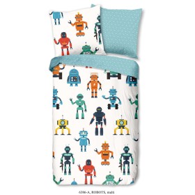 Good Morning Robots children's duvet cover 135x200 cm by Good Morning, Duvet covers - Ref: Foro24-427309, Price: 39,99 €, Dis...