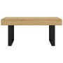 Mesa de centro MDF y hierro marrón claro y negro 90x45x40 cm de vidaXL, Mesas de centro - Ref: Foro24-286099, Precio: 81,41 €...