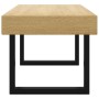 Mesa de centro MDF y hierro marrón claro y negro 90x45x40 cm de vidaXL, Mesas de centro - Ref: Foro24-286099, Precio: 81,41 €...