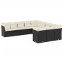 11-teiliges Gartensofa-Set und schwarze synthetische Rattankissen von , Gartensets - Ref: Foro24-3218406, Preis: 702,14 €, Ra...