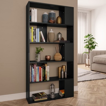 Black plywood shelving/divider 80x24x159 cm by vidaXL, Bookcases and shelves - Ref: Foro24-800100, Price: 70,49 €, Discount: %