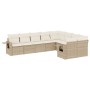 Set de sofás de jardín 9 pzas con cojines ratán sintético beige de , Conjuntos de jardín - Ref: Foro24-3220637, Precio: 698,6...