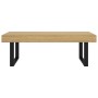 Mesa de centro MDF y hierro marrón claro y negro 120x60x40 cm de vidaXL, Mesas de centro - Ref: Foro24-286102, Precio: 112,52...