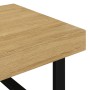 Mesa de centro MDF y hierro marrón claro y negro 120x60x40 cm de vidaXL, Mesas de centro - Ref: Foro24-286102, Precio: 112,52...