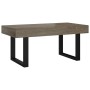 Center table made of gray and black MDF and iron, measuring 90x45x40 cm. by vidaXL, Coffee table - Ref: Foro24-286101, Price:...