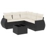 6-piece garden sofa set and black synthetic rattan cushions by , Garden sets - Ref: Foro24-3221355, Price: 420,67 €, Discount: %