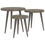 Set of side tables 3 pieces MDF and gray iron by vidaXL, Side tables - Ref: Foro24-286095, Price: 67,41 €, Discount: %