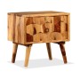 Mesita de noche con 1 cajón madera maciza de sheesham de vidaXL, Mesitas de noche - Ref: Foro24-244926, Precio: 90,47 €, Desc...