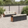 8-teiliges Gartensofa-Set und schwarze synthetische Rattankissen von , Gartensets - Ref: Foro24-3227498, Preis: 601,27 €, Rab...