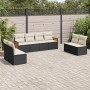 8-teiliges Gartensofa-Set und schwarze synthetische Rattankissen von , Gartensets - Ref: Foro24-3227568, Preis: 470,85 €, Rab...