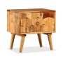 Mesita de noche con 1 cajón madera maciza de sheesham de vidaXL, Mesitas de noche - Ref: Foro24-244926, Precio: 90,47 €, Desc...