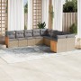 Garden sofa set with beige cushions 10 pieces synthetic rattan by , Garden sets - Ref: Foro24-3228033, Price: 711,54 €, Disco...