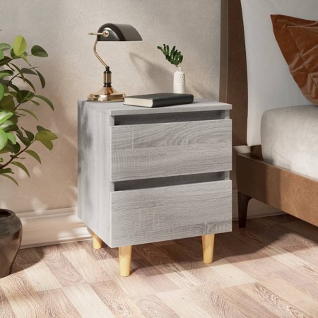 Bedside tables 2 pcs Sonoma gray wood legs 40x35x50 cm by vidaXL, Nightstands - Ref: Foro24-813125, Price: 70,87 €, Discount: %