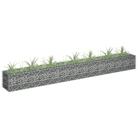 Galvanized steel gabion bed 270x30x30 cm by vidaXL, Pots and planters - Ref: Foro24-145637, Price: 77,85 €, Discount: %