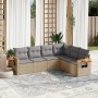 Gartensofa-Set mit Kissen, 6-teilig, beiges synthetisches Rattan von , Gartensets - Ref: Foro24-3226843, Preis: 451,31 €, Rab...