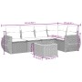 Gartensofa-Set mit Kissen, 6-teilig, beiges synthetisches Rattan von , Gartensets - Ref: Foro24-3224995, Preis: 446,11 €, Rab...