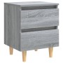 Bedside tables 2 pcs Sonoma gray wood legs 40x35x50 cm by vidaXL, Nightstands - Ref: Foro24-813125, Price: 70,87 €, Discount: %