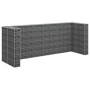 Gabion wall for steel garbage container 320x100x120 cm by vidaXL, Waste container supports - Ref: Foro24-145614, Price: 247,9...