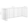 Gabion wall for steel garbage container 320x100x120 cm by vidaXL, Waste container supports - Ref: Foro24-145614, Price: 280,6...