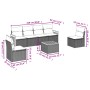 7-piece garden sofa set and beige synthetic rattan cushions by , Garden sets - Ref: Foro24-3227549, Price: 508,04 €, Discount: %