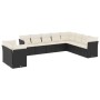 Set de sofás de jardín 10 pzas cojines ratán sintético negro de , Conjuntos de jardín - Ref: Foro24-3249695, Precio: 616,48 €...