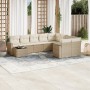 Garden sofa set with beige cushions 10 pieces synthetic rattan by , Modular outdoor sofas - Ref: Foro24-3251795, Price: 840,2...