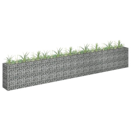 Galvanized steel gabion bed 360x30x60 cm by vidaXL, Pots and planters - Ref: Foro24-145642, Price: 109,99 €, Discount: %