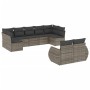 9-teiliges Gartenmöbel-Set und graue synthetische Rattankissen von , Gartensets - Ref: Foro24-3254157, Preis: 599,25 €, Rabat...