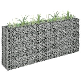 Arriate de gaviones de acero galvanizado 180x30x90 cm de vidaXL, Maceteros y jardineras - Ref: Foro24-145635, Precio: 91,79 €...