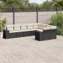 8-teiliges Gartensofa-Set und schwarze synthetische Rattankissen von , Gartensets - Ref: Foro24-3223035, Preis: 581,55 €, Rab...