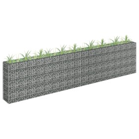 Gabion flowerbed made of galvanized steel, 360x30x90 cm by vidaXL, Pots and planters - Ref: Foro24-145643, Price: 137,99 €, D...