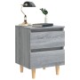 Bedside tables 2 pcs Sonoma gray wood legs 40x35x50 cm by vidaXL, Nightstands - Ref: Foro24-813125, Price: 70,87 €, Discount: %