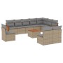 11-teiliges Gartensofa-Set mit beigen synthetischen Rattankissen von , Gartensets - Ref: Foro24-3227760, Preis: 726,33 €, Rab...