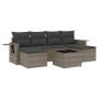 7-teiliges Gartensofa-Set mit grauen PE-Rattan-Kissen von , Gartensets - Ref: Foro24-3252867, Preis: 494,39 €, Rabatt: %