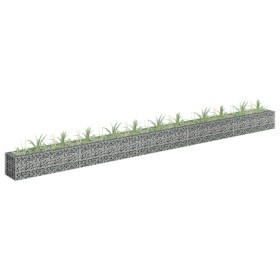 Galvanized steel gabion bed 450x30x30 cm by vidaXL, Pots and planters - Ref: Foro24-145645, Price: 96,78 €, Discount: %