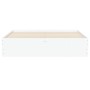 White engineered wood bed frame 150x200 cm by , Beds and slatted bases - Ref: Foro24-3207266, Price: 178,28 €, Discount: %