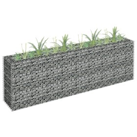 Gabion steel planter bed 180x30x60 cm by vidaXL, Pots and planters - Ref: Foro24-145634, Price: 66,34 €, Discount: %