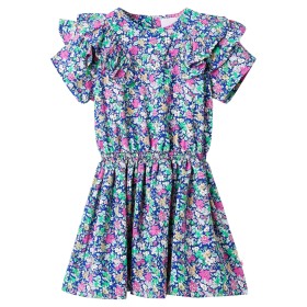 Children's dress with cobalt blue ruffle sleeves 92 by , Children's dresses - Ref: Foro24-11549, Price: 13,99 €, Discount: %