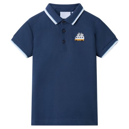 Polo infantil azul oscuro 104 de , Camisetas para niños - Ref: Foro24-12050, Precio: 8,99 €, Descuento: %