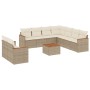 Garden sofa set with beige cushions 10 pieces synthetic rattan by , Garden sets - Ref: Foro24-3258509, Price: 782,99 €, Disco...